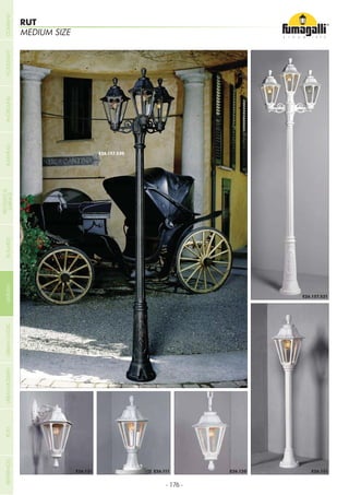 - 176 -
RUT
MEDIUM SIZE
COMPANYGARDENFLOODLIGHTURBANCLASSICIN-GROUNDURBANMODERNREFERENCESBULKHEADPOSTBOLLARDS
RECESSED&
SURFACE
 