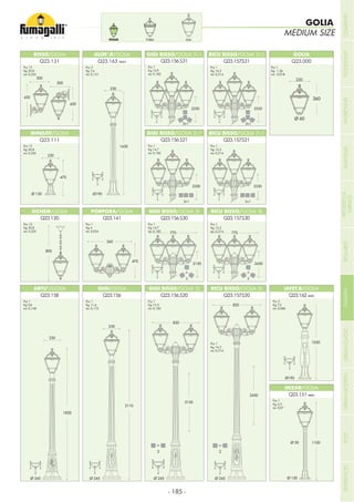 - 185 -
resin
GIGI BISSO/GOLIA 2L RICU BISSO/GOLIA 2L
BISSO/GOLIA
MINILOT/GOLIA GIGI BISSO/GOLIA 2+1 RICU BISSO/GOLIA 2+1
PORPORA/GOLIA
GOLIA
SICHEM/GOLIA
GIGI BISSO/GOLIA 3+1
GIGI BISSO/GOLIA 3L
RICU BISSO/GOLIA 3+1
RICU BISSO/GOLIA 3L
GIGI/GOLIAGOLIA
resin
resin
MIZAR/GOLIA
GOLIA
Pcs 12
Kg 20,8
mc 0,225
Pcs 2
Kg 7,4
mc 0,121
Pcs 1
Kg 15,9
mc 0,182
Pcs 1
Kg 16,2
mc 0,214
Pcs 1
Kg 15,2
mc 0,214
Pcs 1
Kg 15,2
mc 0,214
Pcs 1
Kg 14,7
mc 0,182
Pcs 1
Kg 14,7
mc 0,182
Pcs 12
Kg 20,8
mc 0,225
Pcs 12
Kg 20,8
mc 0,225
Pcs 1
Kg 11,6
mc 0,172
Pcs 1
Kg 13,5
mc 0,182
Pcs 1
Kg 14,2
mc 0,214
Pcs 2
Kg 7,3
mc 0,086
Pcs 1
Kg 3,5
mc 0,07
Pcs 1
Kg 4
mc 0,034
Pcs 1
Kg 9,6
mc 0,148
GOLIA
Pcs 1
Kg 1,26
mc 0,018
ELIATOBIAGOLIA
MEDIUM SIZE
GOLIA
230
COMPANYFLOODLIGHTGARDENURBANCLASSICIN-GROUNDURBANMODERNREFERENCESBULKHEADPOSTBOLLARDSRECESSED&
SURFACE
 