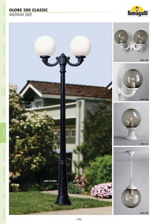 - 196 -
MEDIUM SIZE
GLOBE 300 CLASSIC
COMPANYGARDENFLOODLIGHTURBANCLASSICIN-GROUNDURBANMODERNREFERENCESBULKHEADPOSTBOLLARDS
RECESSED&
SURFACE
 