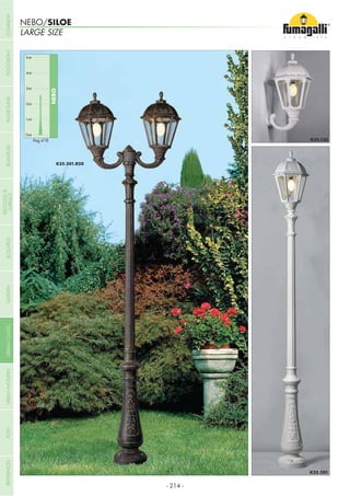 LARGE SIZE
NEBO/SILOE
0mt
NEBO
1mt
2mt
3mt
4mt
5mt
Pag.418
- 214 -
COMPANYGARDENFLOODLIGHTURBANCLASSICIN-GROUNDURBANMODERNREFERENCESBULKHEADPOSTBOLLARDS
RECESSED&
SURFACE
 