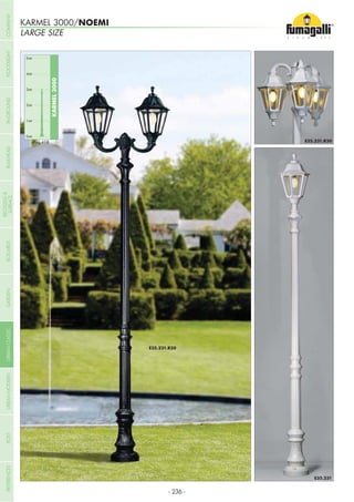 KARMEL 3000/NOEMI
LARGE SIZE
0mt
KARMEL3000
1mt
2mt
3mt
4mt
5mt
Pag.418
- 236 -
COMPANYGARDENFLOODLIGHTURBANCLASSICIN-GROUNDURBANMODERNREFERENCESBULKHEADPOSTBOLLARDS
RECESSED&
SURFACE
 