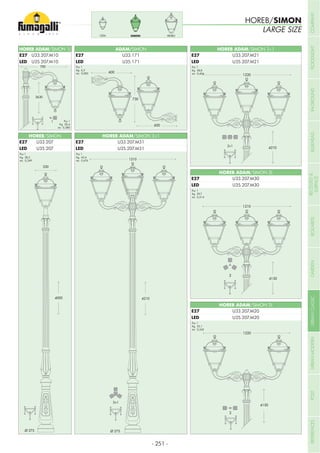 Pcs 1
Kg 30,4
mc 0,280
Pcs 1
Kg 28,5
mc 0,249
Pcs 1
Kg 43,4
mc 0,476
Pcs 1
Kg 35,1
mc 0,342
Pcs 1
Kg 38,8
mc 0,404
HOREB ADAM/SIMON 1L
HOREB ADAM/SIMON 3+1
HOREB ADAM/SIMON 2+1
HOREB ADAM/SIMON 3L
HOREB ADAM/SIMON 2L
HOREB/SIMON
U33.207.M10
U35.207.M10
U35.207.M31
U33.207.M31
U35.207.M21
U33.207.M21
U35.207.M30
U33.207.M30
U35.207.M20
U33.207.M20
U35.207
U33.207
Pcs 1
Kg 39,7
mc 0,414
U33.171
U35.171
ADAM/SIMON
Pcs 1
Kg 6,3
mc 0,083
PIETROSIMONCEFA
HOREB/SIMON
LARGE SIZE
E27
LED
E27
LED
E27
LED
E27
LED
E27
LED
E27
LED
E27
LED
- 251 -
COMPANYFLOODLIGHTGARDENURBANCLASSICIN-GROUNDURBANMODERNREFERENCESBULKHEADPOSTBOLLARDSRECESSED&
SURFACE
 