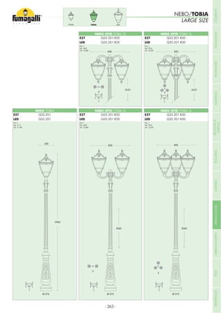NEBO OFIR/TOBIA 3L
NEBO OFIR/TOBIA 2L NEBO OFIR/TOBIA 3LNEBO/TOBIA
Pcs 1
Kg 29,4
mc 0,342
Pcs 1
Kg 21,7
mc 0,196
Pcs 1
Kg 26,9
mc 0,268
Pcs 1
Kg 29,4
mc 0,342
NEBO OFIR/TOBIA 2L
Pcs 1
Kg 26,9
mc 0,268
ELIATOBIAGOLIA
NEBO/TOBIA
LARGE SIZE
E27
LED
E27
LED
E27
LED
E27
LED
E27
LED
- 263 -
COMPANYFLOODLIGHTGARDENURBANCLASSICIN-GROUNDURBANMODERNREFERENCESBULKHEADPOSTBOLLARDSRECESSED&
SURFACE
 