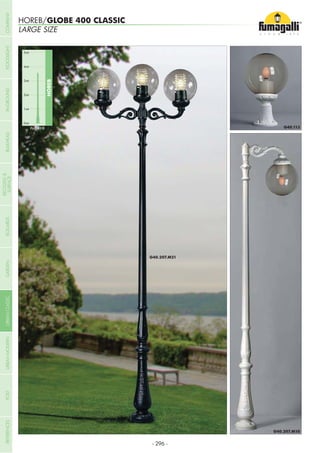 LARGE SIZE
HOREB/GLOBE 400 CLASSIC
0mt
HOREB
1mt
2mt
3mt
4mt
5mt
Pag.418
- 296 -
COMPANYGARDENFLOODLIGHTURBANCLASSICIN-GROUNDURBANMODERNREFERENCESBULKHEADPOSTBOLLARDS
RECESSED&
SURFACE
 