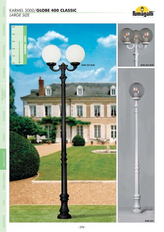 LARGE SIZE
KARMEL 3000/GLOBE 400 CLASSIC
0mt
KARMEL3000
1mt
2mt
3mt
4mt
5mt
Pag.418
- 298 -
COMPANYGARDENFLOODLIGHTURBANCLASSICIN-GROUNDURBANMODERNREFERENCESBULKHEADPOSTBOLLARDS
RECESSED&
SURFACE
 