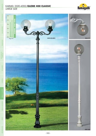 LARGE SIZE
KARMEL 3500-4000/GLOBE 400 CLASSIC
0mt
KARMEL3500-4000
1mt
2mt
3mt
4mt
5mt
Pag.418
- 300 -
COMPANYGARDENFLOODLIGHTURBANCLASSICIN-GROUNDURBANMODERNREFERENCESBULKHEADPOSTBOLLARDS
RECESSED&
SURFACE
 