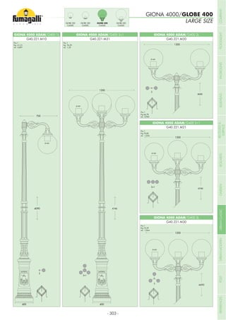 4690
4740
4690
4740
GIONA 4000 ADAM/G400 1L GIONA 4000 ADAM/G400 3+1
G40.221.M10 G40.221.M31
GIONA 4000 ADAM/G400 2L
GIONA 4000 ADAM/G400 2+1
GIONA 4000 ADAM/G400 3L
G40.221.M20
G40.221.M21
G40.221.M30
Pcs 1
Kg 61,31
mc 0,897
Pcs 1
Kg 76,29
mc 1,32
Pcs 1
Kg 66,78
mc 0,965
Pcs 1
Kg 70,85
mc 1,034
Pcs 1
Kg 72,29
mc 1,064
GIONA 4000/GLOBE 400
LARGE SIZEGLOBE 250
CLASSIC
GLOBE 300
CLASSIC
GLOBE 400
CLASSIC
GLOBE 500
CLASSIC
- 303 -
COMPANYFLOODLIGHTGARDENURBANCLASSICIN-GROUNDURBANMODERNREFERENCESBULKHEADPOSTBOLLARDSRECESSED&
SURFACE
 