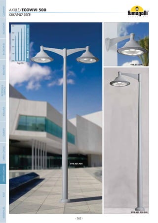 - 362 -
GRAND SIZE
AKILLE/ECOVIVI 500
0mt
AKILLE3500-4000-4500-5000
1mt
2mt
3mt
4mt
5mt
Pag.426
COMPANYGARDENFLOODLIGHTURBANCLASSICIN-GROUNDURBANMODERNREFERENCESBULKHEADPOSTBOLLARDS
RECESSED&
SURFACE
 