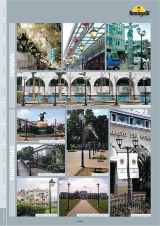 - 446 -
TAIWANPHILIPPINES
Manila - Intramuros
Cavite - Provincial Capitol
Manila - Intramuros Luneta Lapu-Lapu Plaza
Pampangga - Provincial CapitolCeladon - San Lazaro
Kaohsiung - Elementary school
COMPANYGARDENFLOODLIGHTURBANCLASSICIN-GROUNDURBANMODERNREFERENCESBULKHEADPOSTBOLLARDS
RECESSED&
SURFACE
 