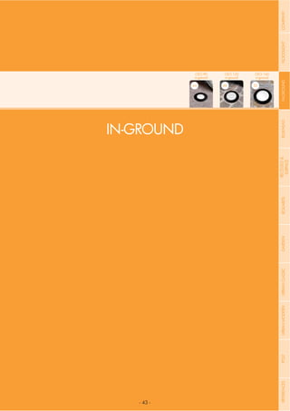 NOME
- 43 -
CATEGORIA
- 43 -
CECI 90
in-ground
44
CECI 120
in-ground
48
CECI 160
in-ground
52
IN-GROUND
COMPANYFLOODLIGHTGARDENURBANCLASSICIN-GROUNDURBANMODERNREFERENCESBULKHEADPOSTBOLLARDSRECESSED&
SURFACE
 