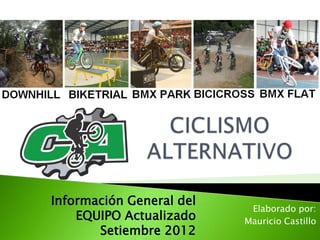Información General del
                           Elaborado por:
    EQUIPO Actualizado    Mauricio Castillo
       Setiembre 2012
 