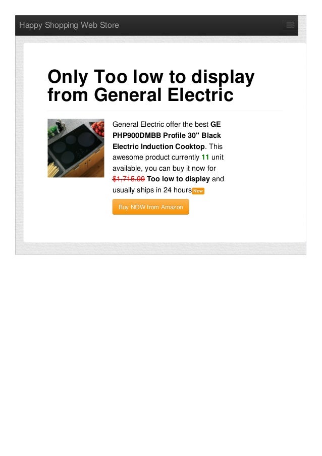 General Electric Offer The Best Ge Php900dmbb Profile 30 Black Induct