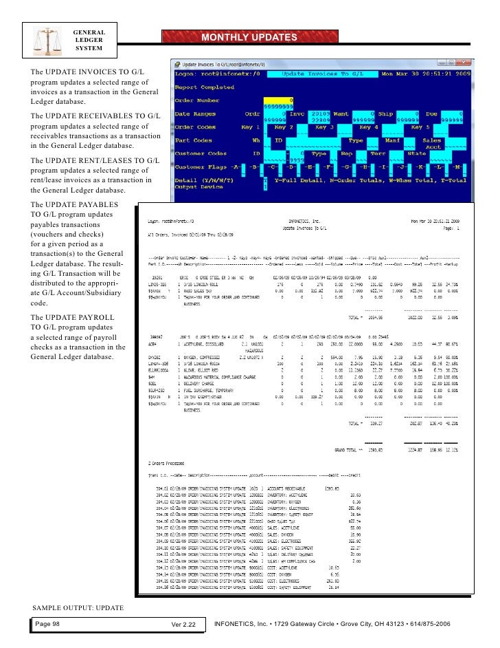General Ledger System