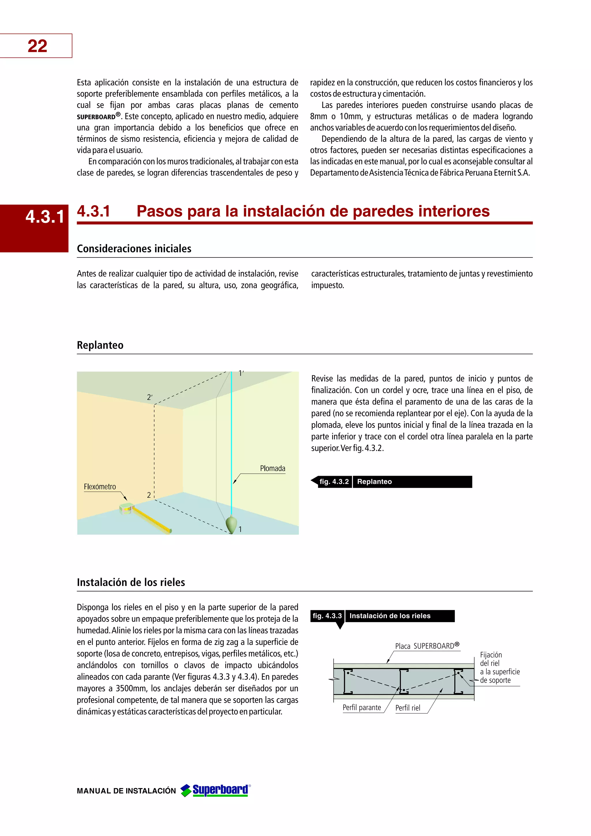 General manual de instalacion drywall | PDF