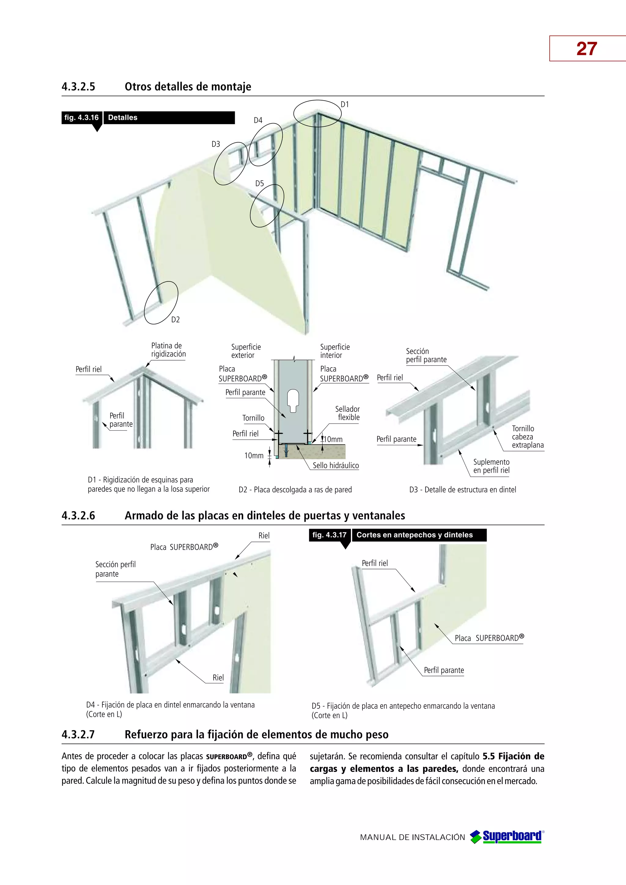 General manual de instalacion drywall | PDF