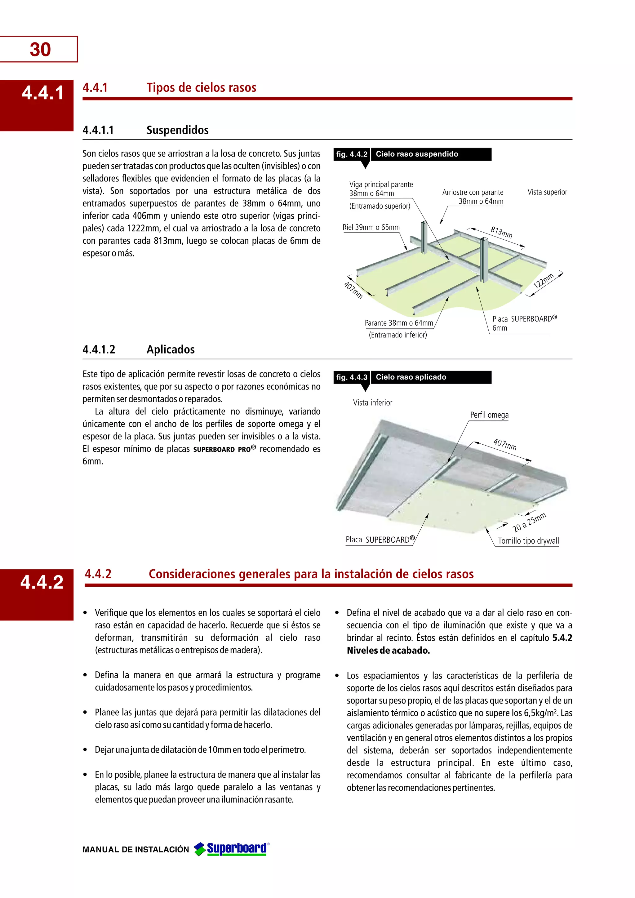 General manual de instalacion drywall | PDF