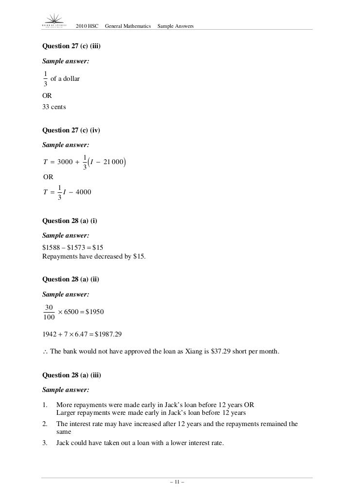 General Mathematics sample answers 10 general-mathematics-sample-answers-10