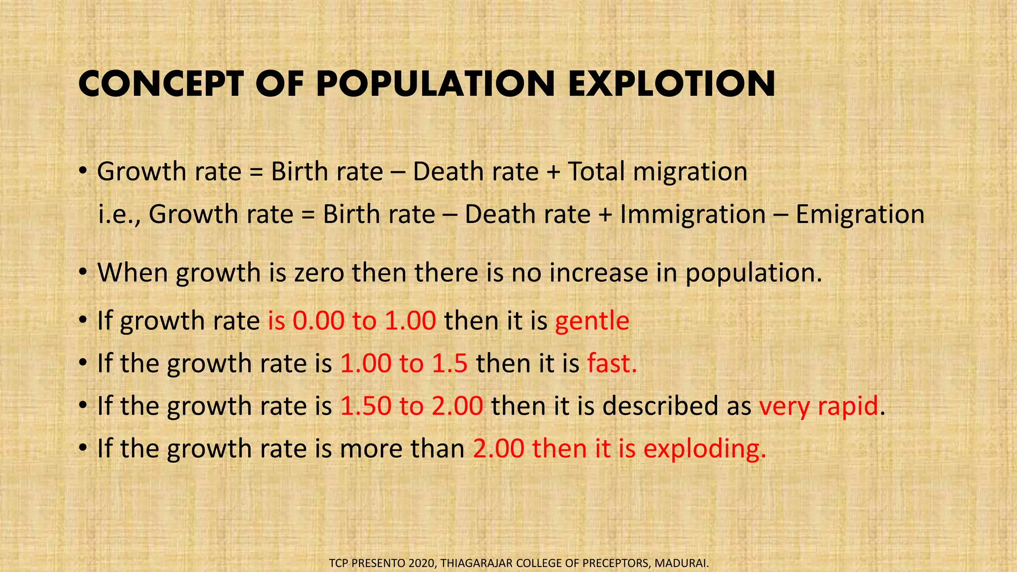 POPULATION PROBLEM AND POPULATION EDUCATION | PPTX