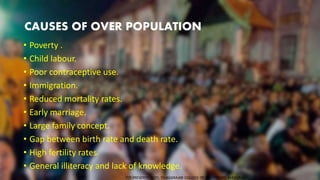 POPULATION PROBLEM AND POPULATION EDUCATION | PPT