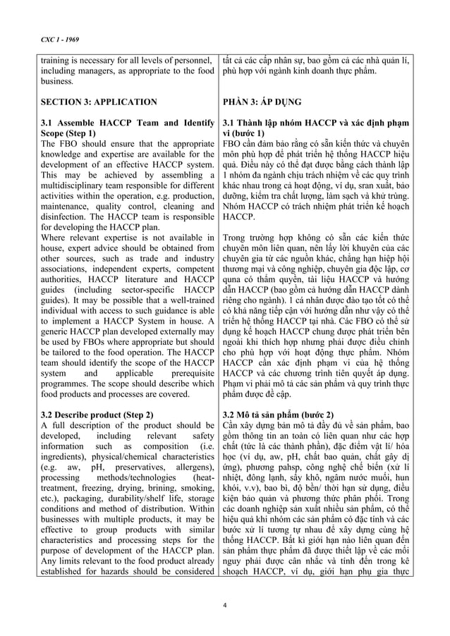 General principles of food hygiene haccp 2020 c c nguy n t c chung v 