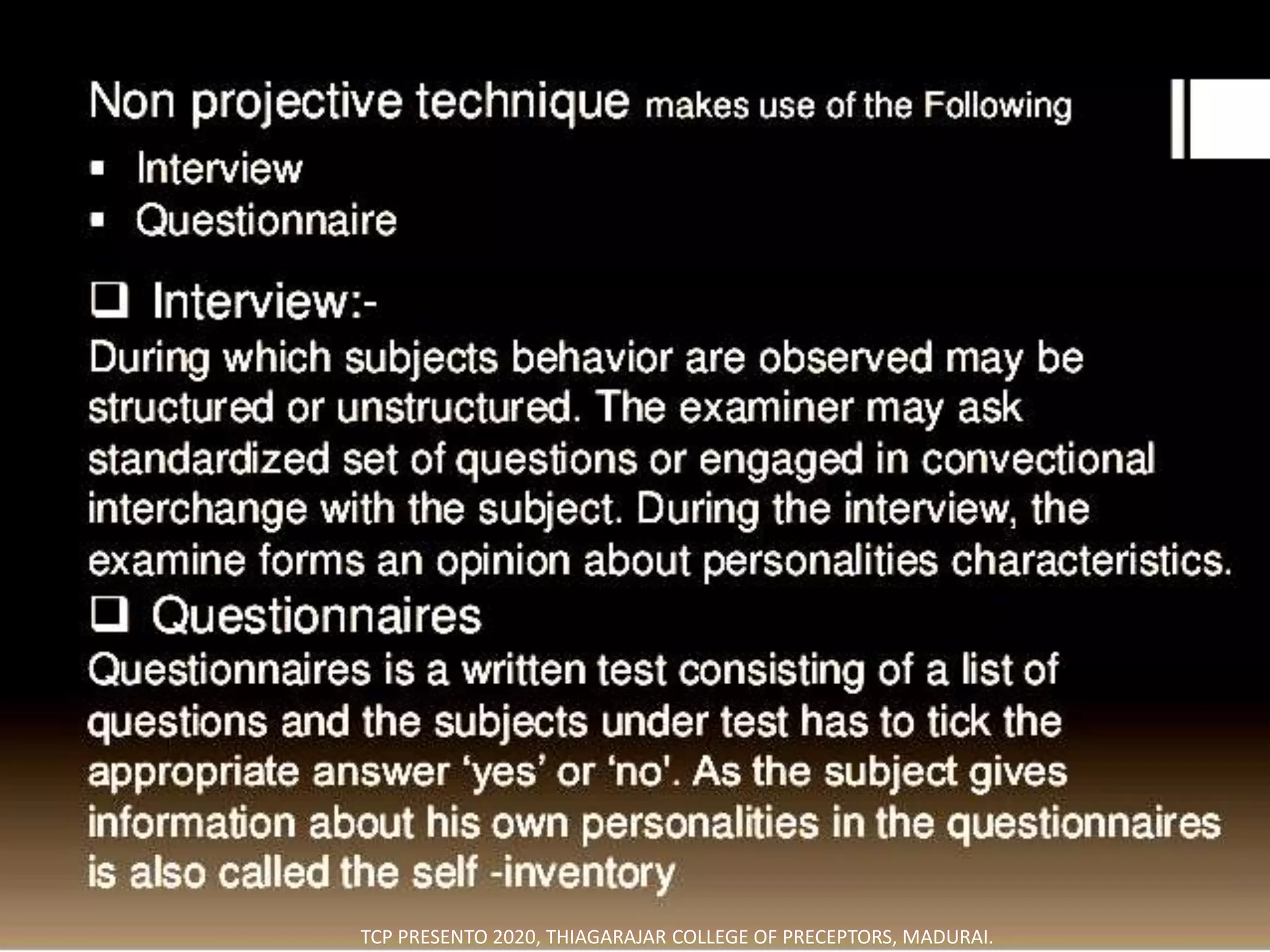 TCP PRESENTO 2020, THIAGARAJAR COLLEGE OF PRECEPTORS, MADURAI.
 