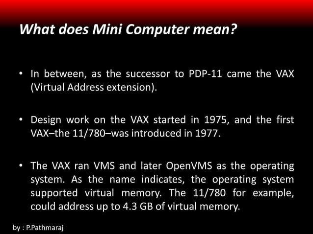 General Purpose Mainframe and Minicomputer Era | PPSX