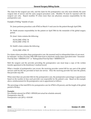 General Surgery Billing Guide