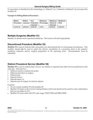 General Surgery Billing Guide
