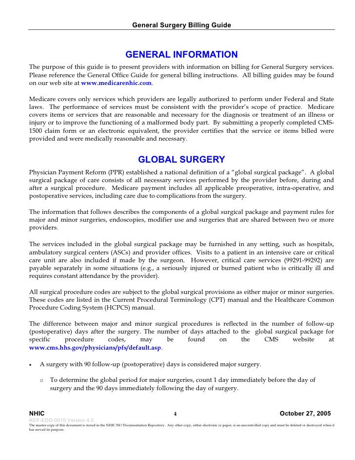 General Surgery Billing Guide