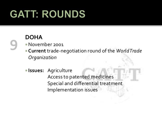 General agreement on tariffs and trade (gatt)