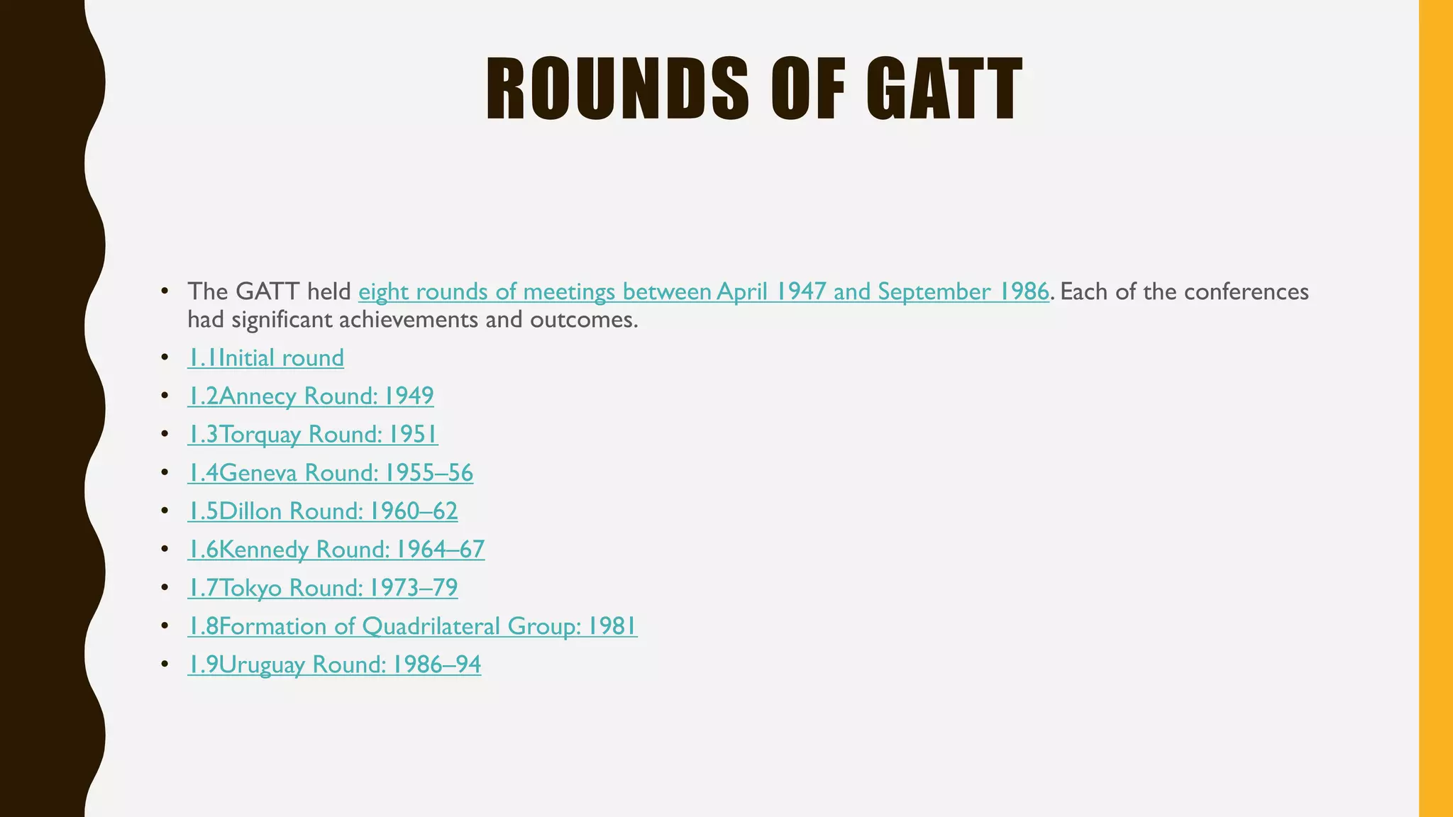 General agreement tariffs & trade (GATT) converted | PDF