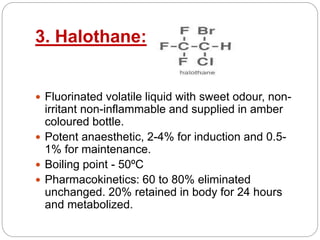 Halophen Solution General anaesthesia | PPTX