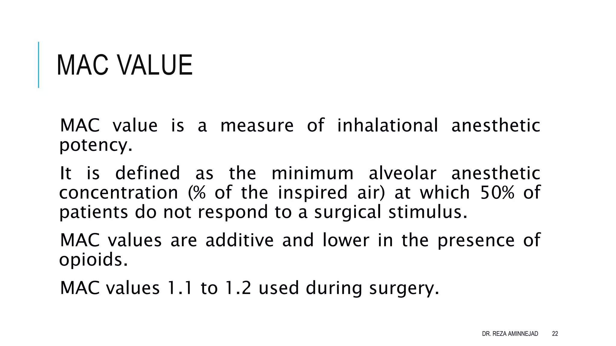 Mac Values Graph General anesthesia | PPTX
