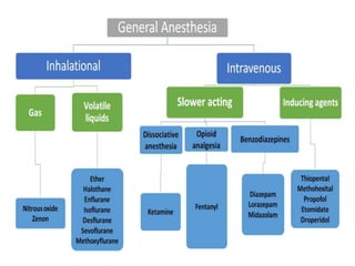 Presentation on General Anesthetics pdf. | PDF