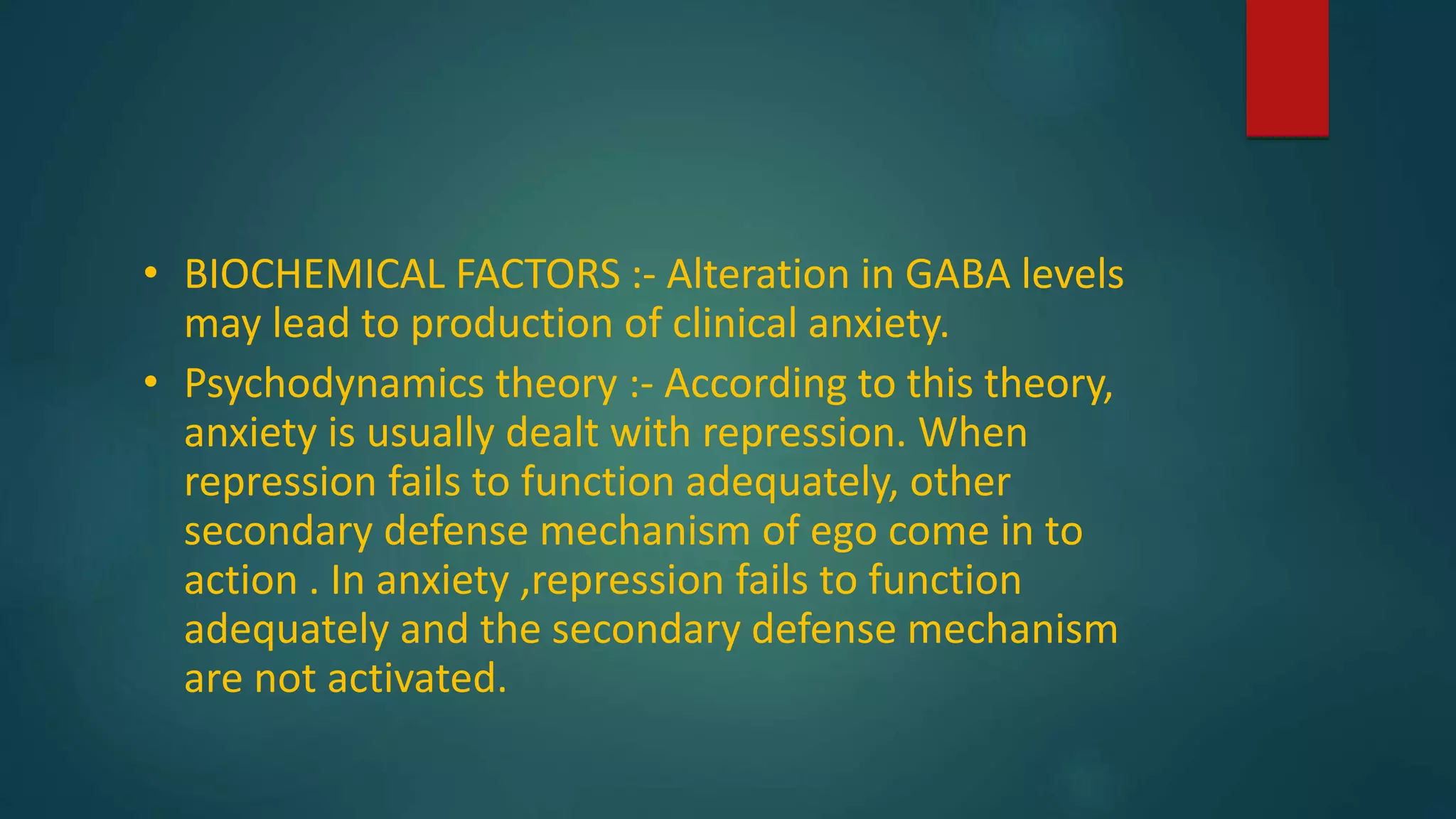 General Dysfunction General anxiety disorder | PPTX