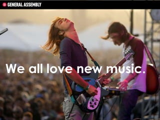 We all love new music.

 