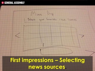 First impressions – Selecting
news sources.

 