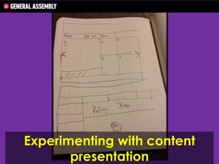 Experimenting with content
presentation

 