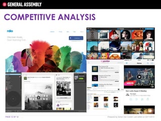COMPETITIVE ANALYSIS

PAGE 12 OF 12

-

Prepared by Adrian Van Cooten Last edited on 03/11/2013

 