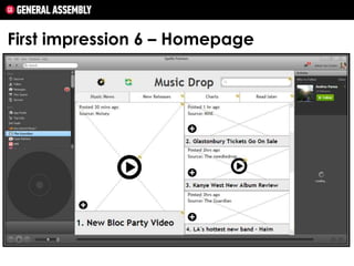 First impression 6 – Homepage

 