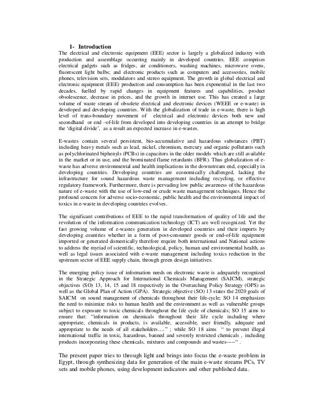 Term Paper Essays My School Essay In English also Research Paper Samples Essay General Assessment Of E Waste Problem In Egyptpdf Environmental Science Essays