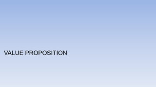 VALUE PROPOSITION
 