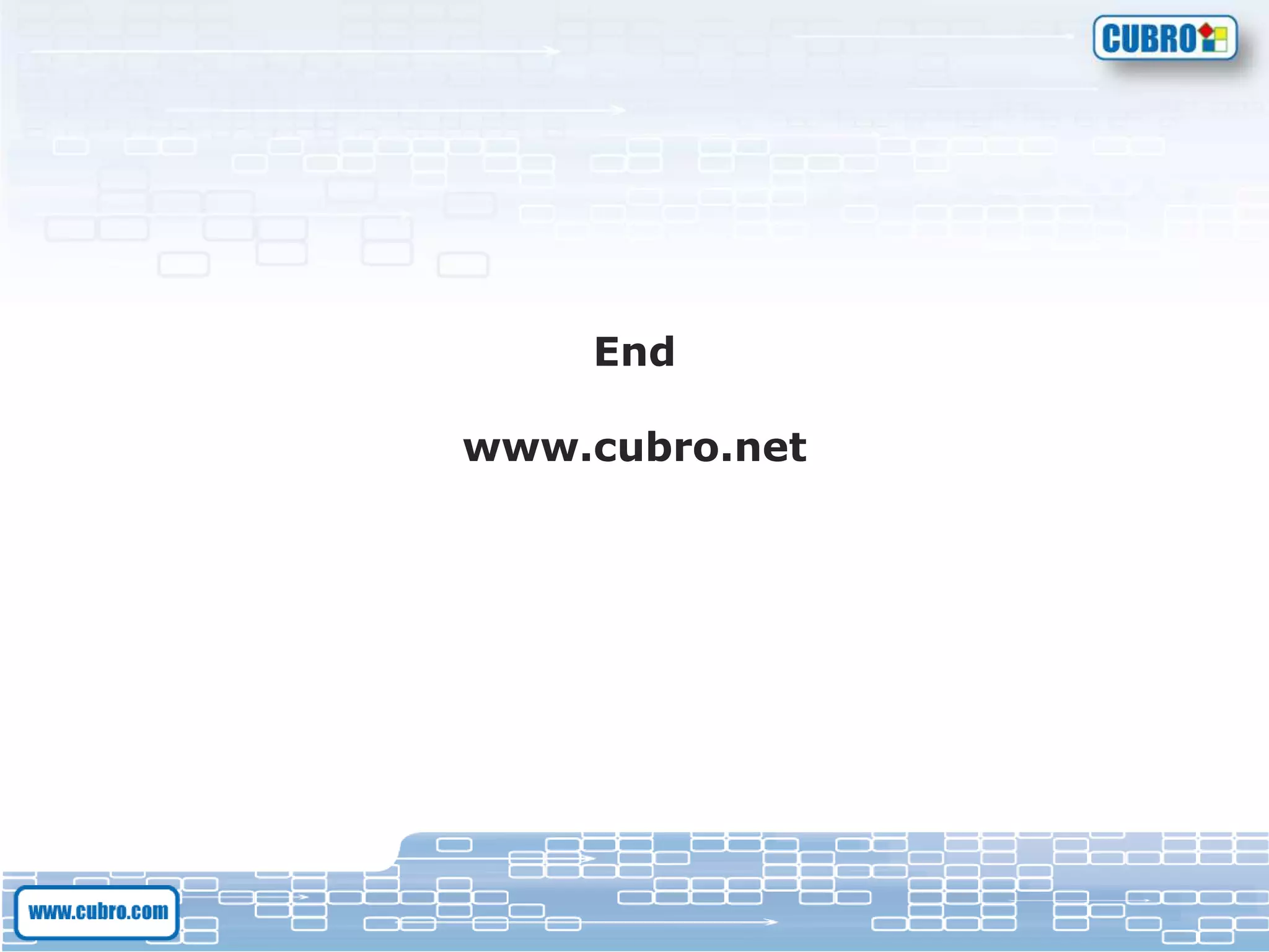 End
www.cubro.net
 
