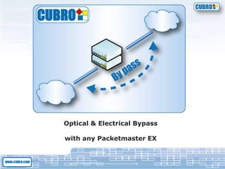 Optical & Electrical Bypass
with any Packetmaster EX
 