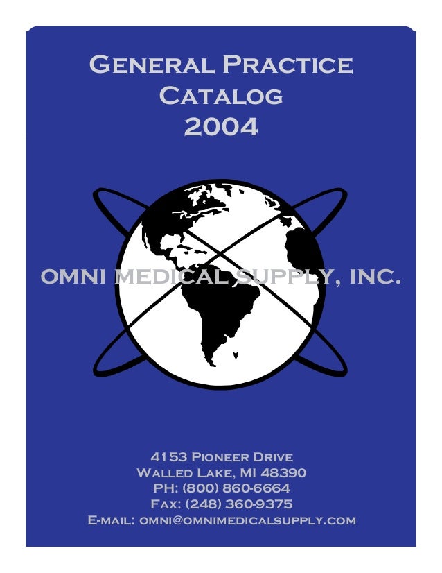 General Catalog Of Omni Medical Supply