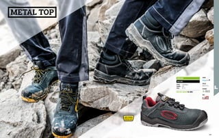 LINING
TOECAP
FOOTBED
SOLE
MB1520
MALIBU
UPPER: suede leather
COLOUR: grey
SIZES: 35 - 47
EN ISO 20345 S1 SRC
METAL TOP
250 251
 