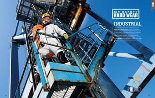 NO MATTER WHAT WORKDAY THROWS AT YOU, THE
INDUSTRIAL COLLECTION WILL NOT LET YOU DOWN.
COMBINING ADVANCED FUNCTIONALITY AND REGULAR
FIT, THIS RANGE OF WORKWEAR GIVES YOU WHATEVER
YOU NEED TO GET THROUGH YOUR WORKDAY SAFE,
COMFY AND WELL-PLACED. SOFT, BREATHABLE,
DURABLE, QUICK-DRYING RIPSTOP FABRIC, COMBINED
WITH CORDURA® REINFORCEMENTS, MAKES THIS SERIES
SUITABLE FOR BOTH OUTDOOR AND INDOOR ACTIVITIES.
INDUSTRIAL
62 63
 