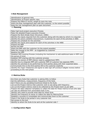 General checklist for the development project | PDF