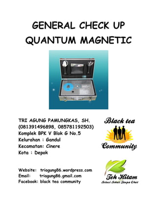 Hasil General check up quantum magnetic 