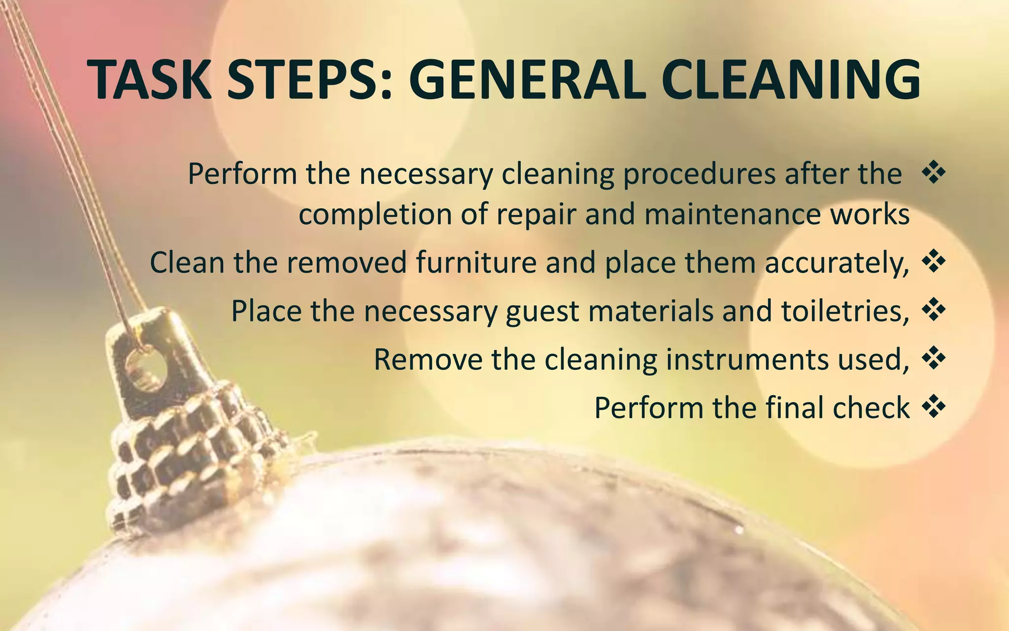 General cleaning | PPTX